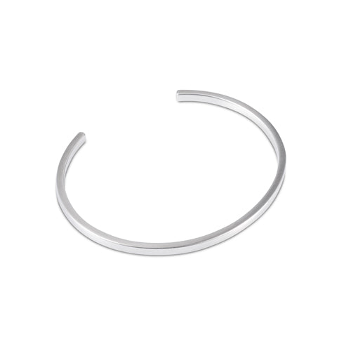 deakin & francis Sterling Silver Plain Torque Bangle