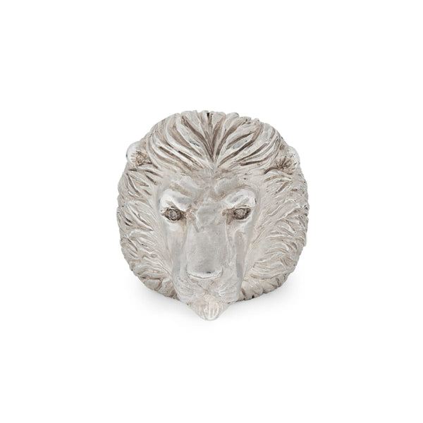 Deakin & Francis Sterling Silver Proud Lion Ring