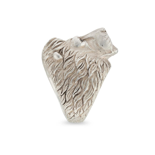 Deakin & Francis Sterling Silver Proud Lion Ring