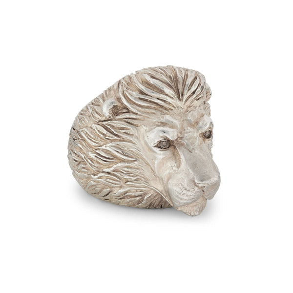 deakin & francis Sterling Silver Proud Lion Ring