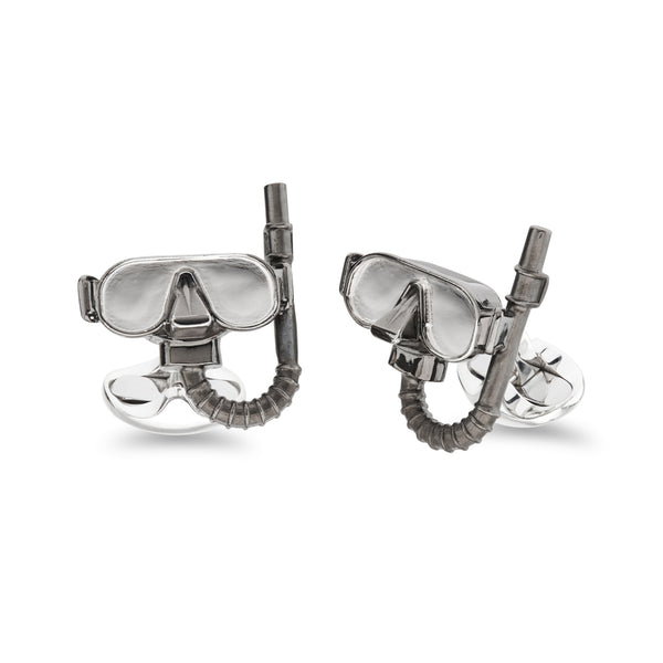 deakin & francis Sterling Silver Snorkel Cufflinks