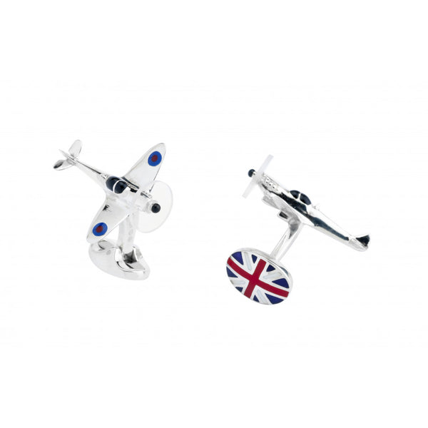 deakin & francis Sterling Silver Spitfire Cufflinks