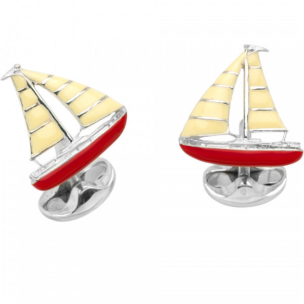 deakin & francis Sterling Silver Yacht Cufflinks