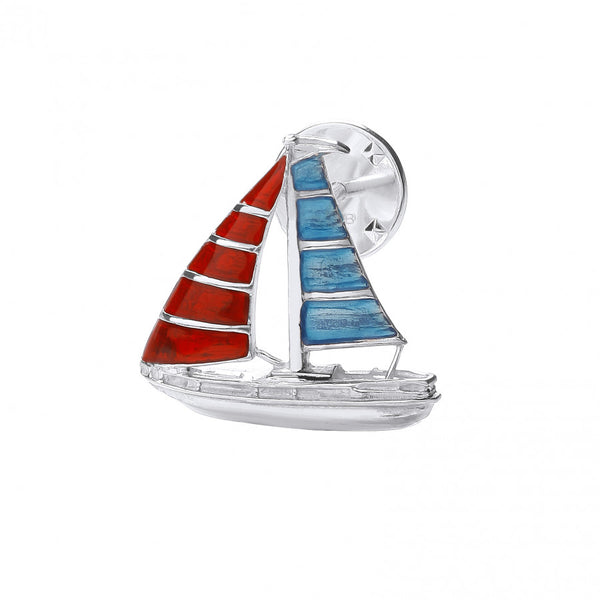 deakin & francis Sterling Silver Yacht Lapel Pin