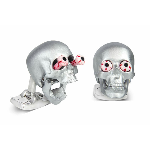 deakin & francis Eye Popping Skulls in Silver Satin Finish