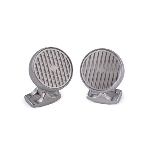deakin & francis Freely Rotating Kinetic Cufflinks in Silver Finish