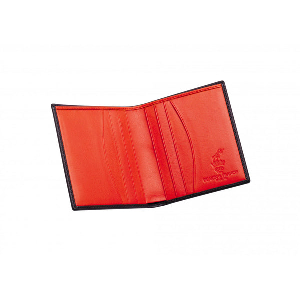 Deakin & Francis Leather Credit Card Wallet In Burgundy