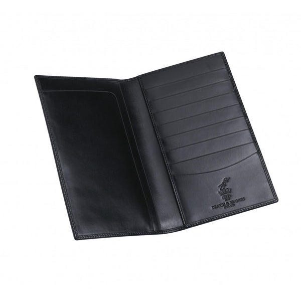 Deakin & Francis Leather Gents Chequebook Wallet In Black