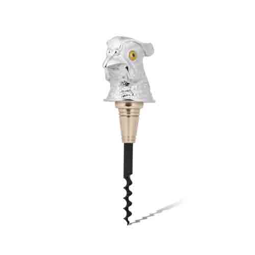 deakin & francis Luxury Pheasant Head Corkscrew In Silver Finish