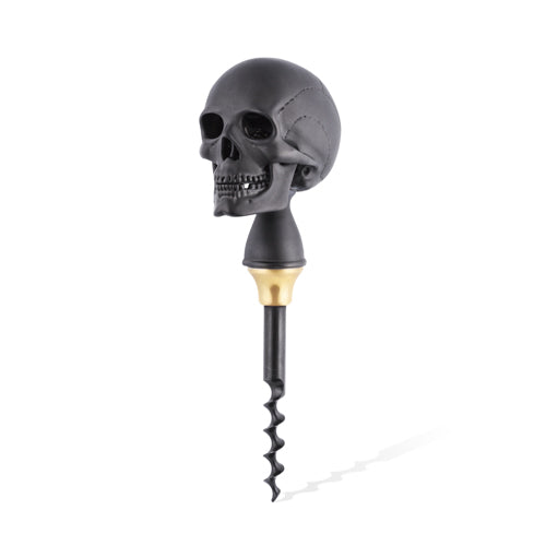 deakin & francis Luxury Skull Cork Screw In Matte Black Finish