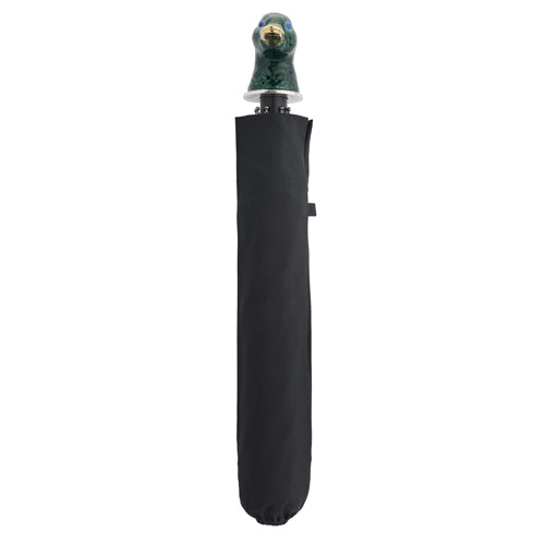 Deakin & Francis Small Black Umbrella With Enamel Duck Head Handle