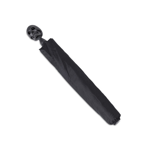 deakin & francis Small Umbrella With Skull Head Handle In Matte Black