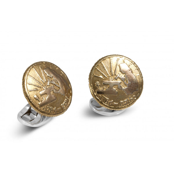 deakin & francis Sterling Silver 230 Coin Cufflinks - Jeweller