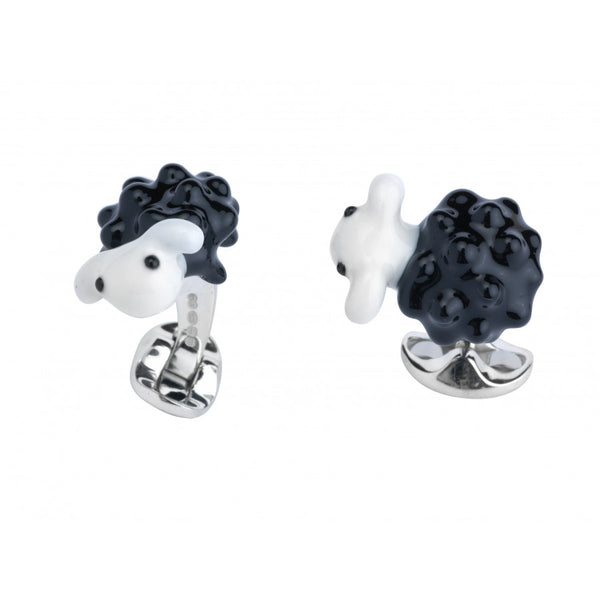 deakin & francis Sterling Silver Black Sheep Cufflinks