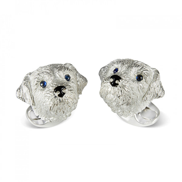 deakin & francis Sterling Silver Border Terrier Dog Cufflinks deakin & francis Sterling Silver Border Terrier Dog Cufflinks
