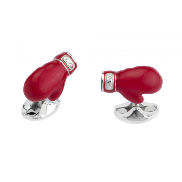 deakin & francis Sterling Silver Boxing Glove Cufflinks