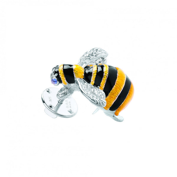 Deakin & Francis Sterling Silver Bumble Bee Lapel Pin