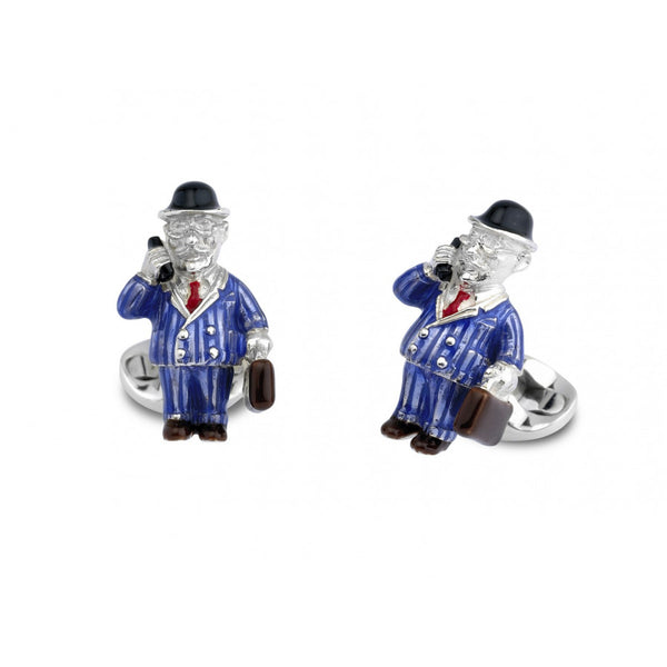 deakin & francis Sterling Silver Businessman Cufflinks deakin & francis Sterling Silver Businessman Cufflinks