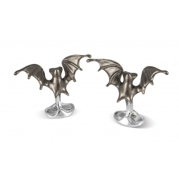 deakin & francis Sterling Silver 'Creepy' Bat Cufflinks