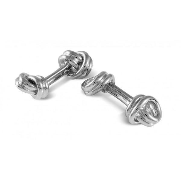 deakin & francis Sterling Silver Double Knot Cufflinks