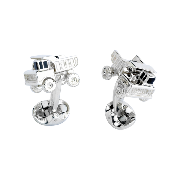 deakin & francis Sterling Silver Dumper Truck Cufflinks