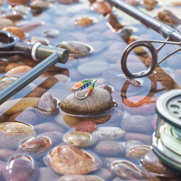 Deakin & Francis Sterling Silver Fishing Fly Lapel Pin