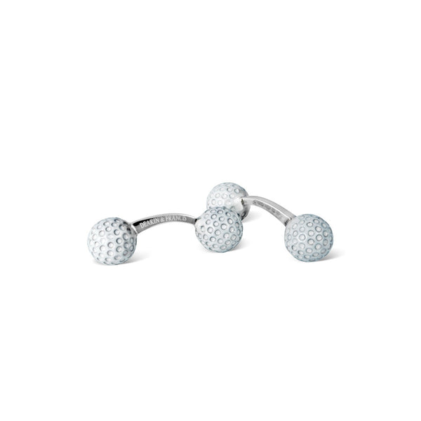 deakin & francis Sterling Silver Golf Ball Bar Cufflinks