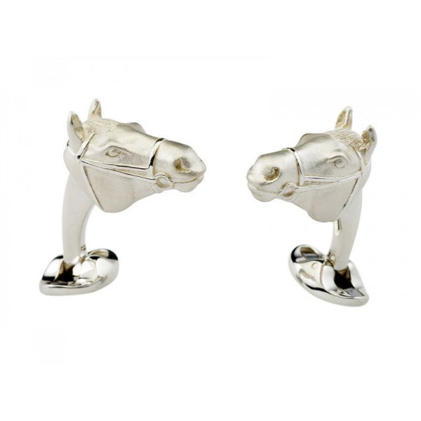 deakin & francis Sterling Silver Horse Head Cufflinks
