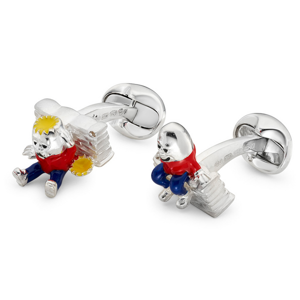 Deakin & Francis Sterling Silver Humpty Dumpty Cufflinks