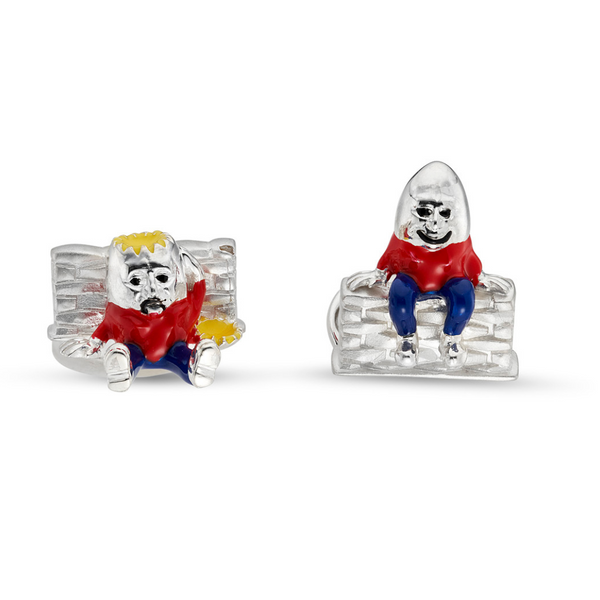 deakin & francis Sterling Silver Humpty Dumpty Cufflinks