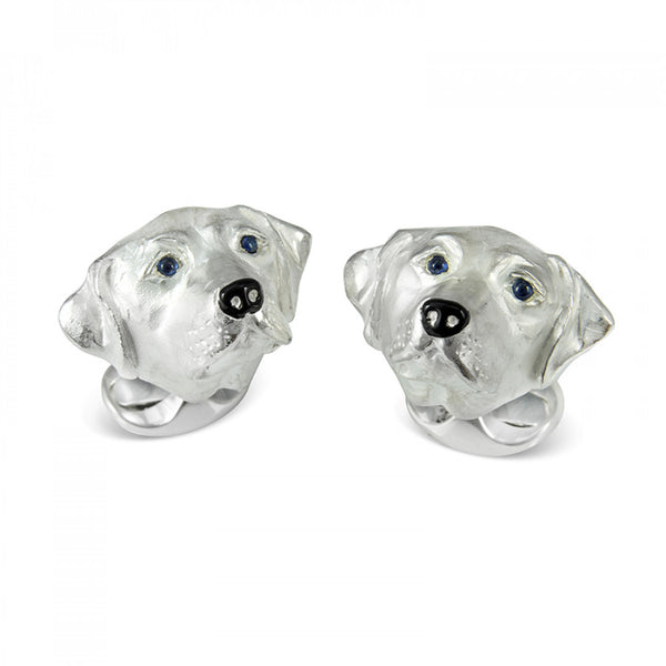 deakin & francis Sterling Silver Labrador Dog Cufflinks