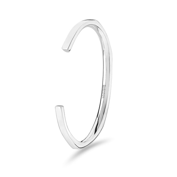 Deakin & Francis Sterling Silver Ladies Facetted Bangle