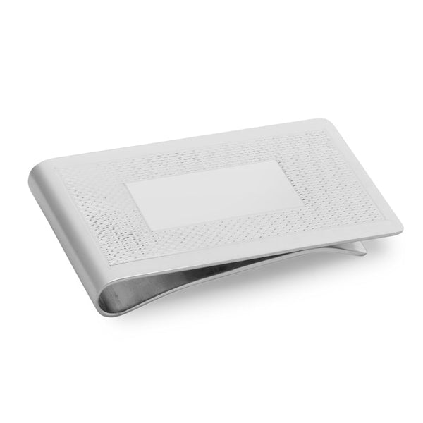 deakin & francis Sterling Silver Large Engine Turned Money Clip