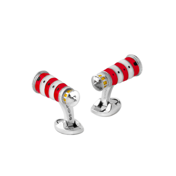 deakin & francis Sterling Silver Lighthouse Cufflinks