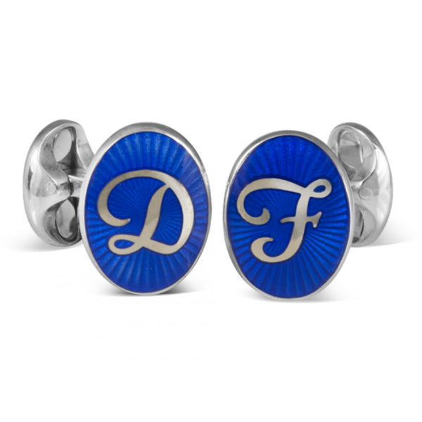 Deakin & Francis Sterling Silver Personalised Initial Cufflinks