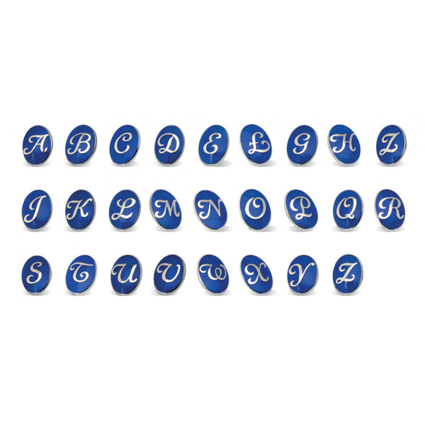 deakin & francis Sterling Silver Personalised Initial Cufflinks