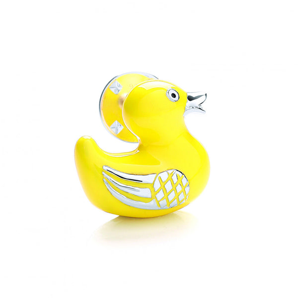 deakin & francis Sterling Silver Rubber Duck Lapel Pin