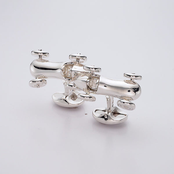 Deakin & Francis Sterling Silver Vintage Racing Car Cufflinks
