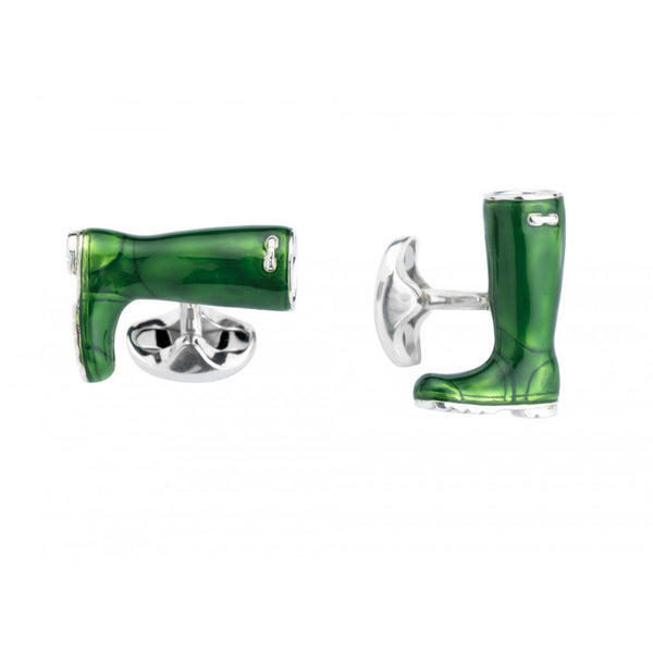 deakin & francis Sterling Silver Wellington Boot Cufflinks deakin & francis Sterling Silver Wellington Boot Cufflinks