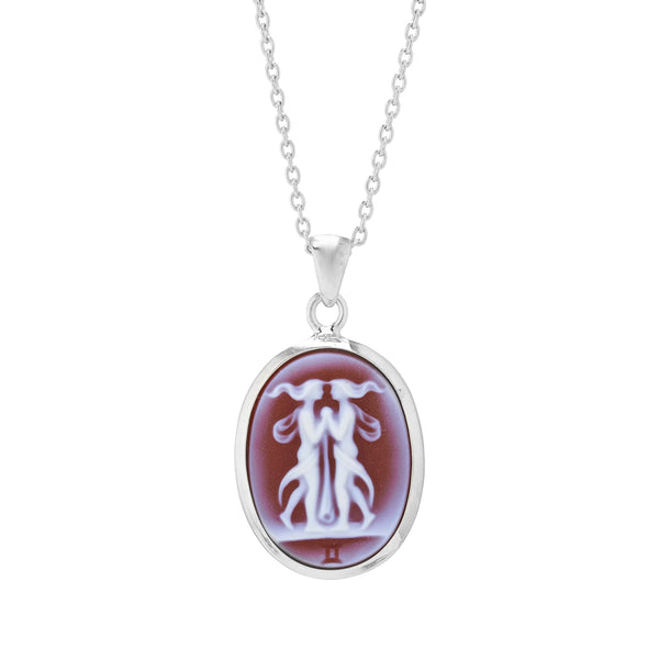 deakin & francis Sterling Silver Zodiac Pendant - Gemini