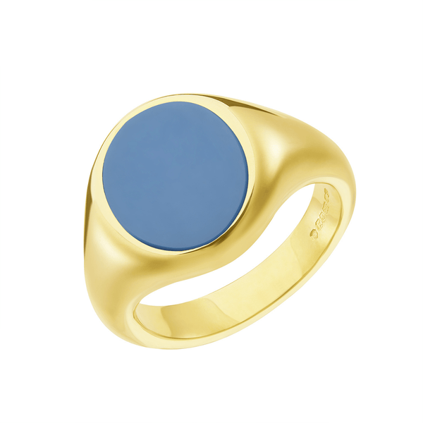 Deakin & Francis Yellow Gold Stone Set Sardonyx Signet Ring
