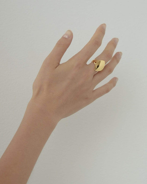 Dear Letterman Aahil Gold Ring