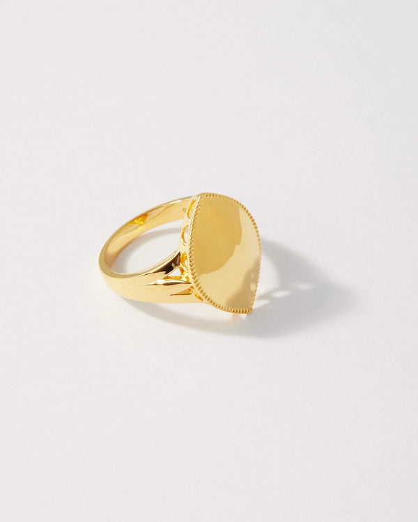 dear letterman Aahil Gold Ring