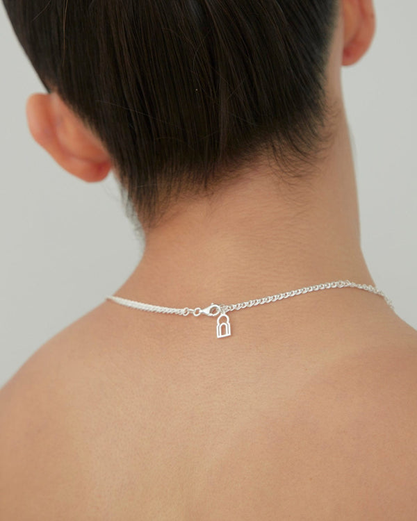 Dear Letterman Aara Silver Necklace
