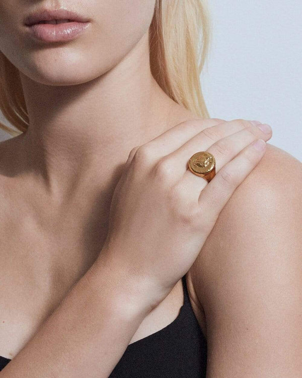 Dear Letterman Ahdeem Gold Ring
