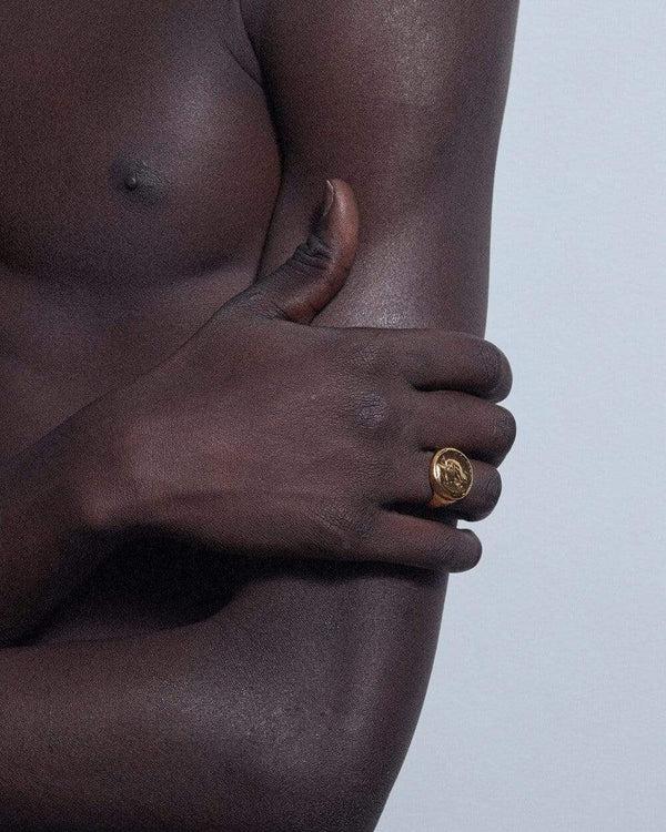 Dear Letterman Ahdeem Gold Ring