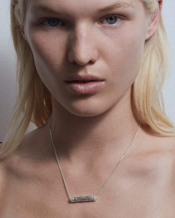 Dear Letterman Alina Silver Pendant Necklace