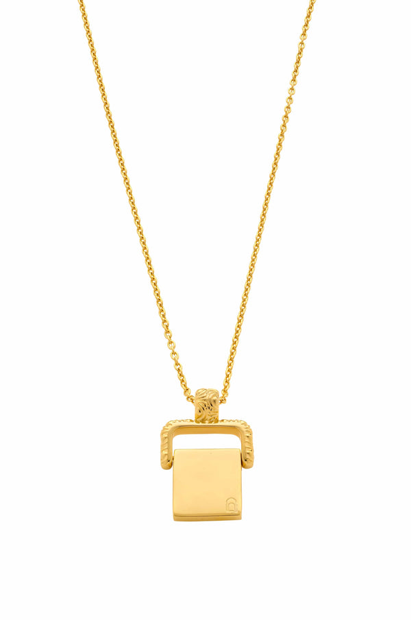 dear letterman Alvah Gold Necklace