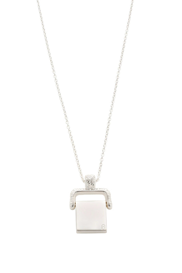dear letterman Alvah Silver Necklace
