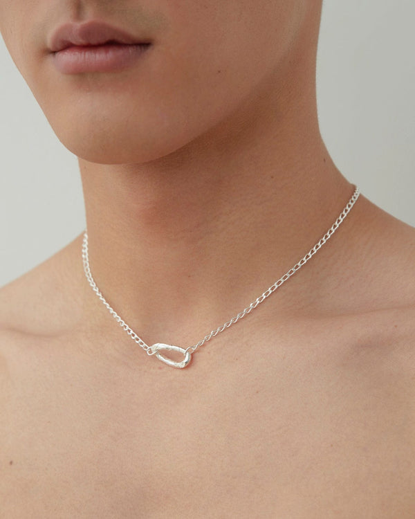 Dear Letterman Amara Silver Necklace